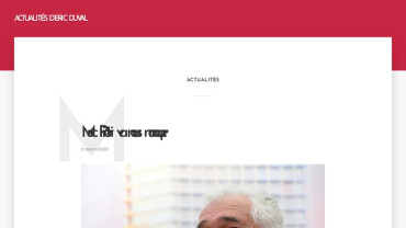 Page d'accueil du site : Le journal d'Éric Duval