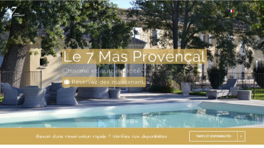 Page d'accueil du site : Le 7 Mas Provençal