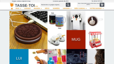 Page d'accueil du site : Tasse-Toi