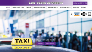 Page d'accueil du site : RS Taxi