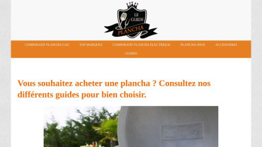 Page d'accueil du site : La Plancha
