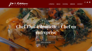 Page d'accueil du site : Ja's kitchen