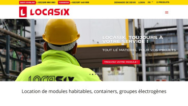 Page d'accueil du site : Locasix