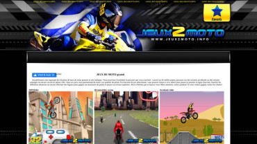 Page d'accueil du site : Jeuxde2roues