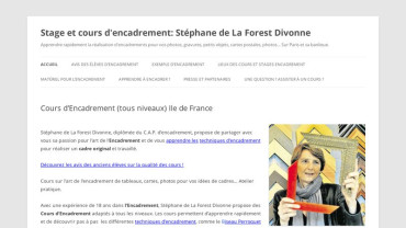 Page d'accueil du site : Stéphanie de La Forest Divonne