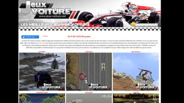 Page d'accueil du site : Jeux2auto