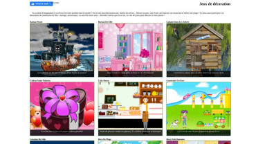 Page d'accueil du site : Jeux2decoration