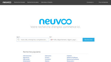 Page d'accueil du site : Neuvoo
