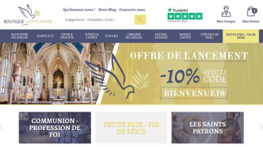 Page d'accueil du site : La Bijouterie saint Michel