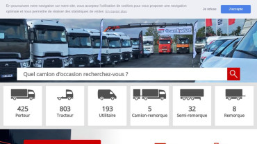Page d'accueil du site : Truckplus