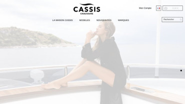 Page d'accueil du site : Chaussure Cassis