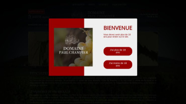 Page d'accueil du site : Domaine Paul Champier