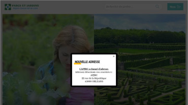 Page d'accueil du site : Escapades aux jardins