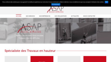 Page d'accueil du site : ASAP 