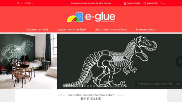 Page d'accueil du site : E-glue