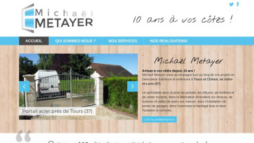 Page d'accueil du site : Mickaël Metayer
