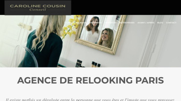 Page d'accueil du site : Caroline Cousin