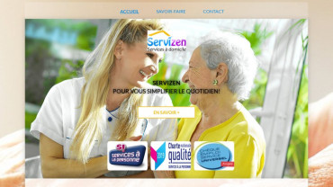 Page d'accueil du site : ServiZen