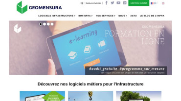 Page d'accueil du site : Geomensura