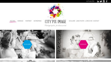 Page d'accueil du site : City'Pix Image