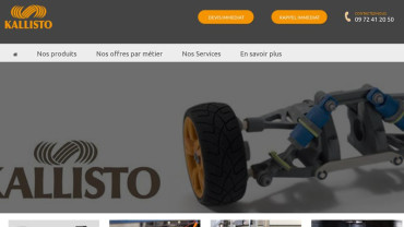 Page d'accueil du site : Kallisto