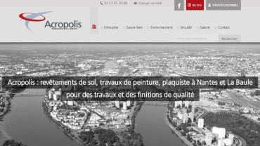 Page d'accueil du site : Acropolis