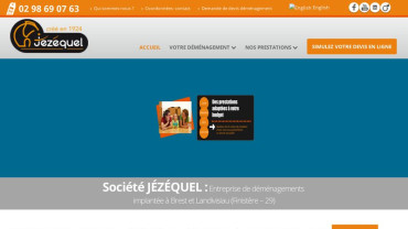 Page d'accueil du site : Jézéquel