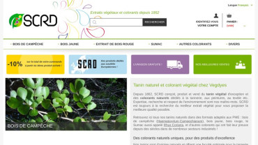 Page d'accueil du site : SCRD