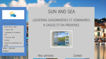 Page d'accueil du site : Enjoy Cassis Provence