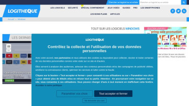 Page d'accueil du site : Logitheque
