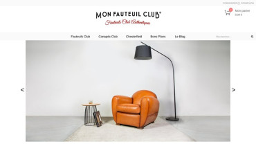 Page d'accueil du site : Mon Fauteuil Club