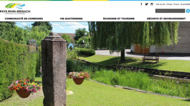 Page d'accueil du site : Pays de Brisach