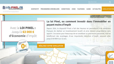 Page d'accueil du site : Découvrir le dispositif Pinel 2015