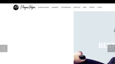 Page d'accueil du site : Morgane Hilgers