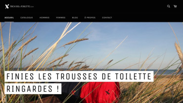 Page d'accueil du site : Trousse de toilette