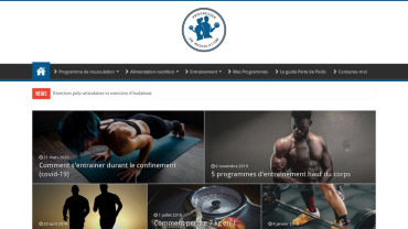 Page d'accueil du site : Progresser en musculation