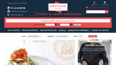 Page d'accueil du site : Sofy's & Co