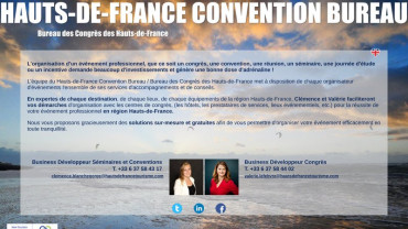 Page d'accueil du site : Nord France Convention Bureau