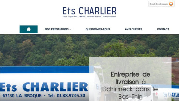 Page d'accueil du site : Charlier