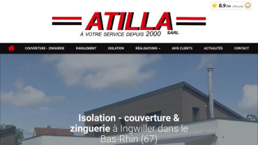 Page d'accueil du site : Atilla