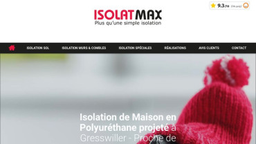 Page d'accueil du site : Isolatmax