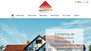 Page d'accueil du site : Perdoux