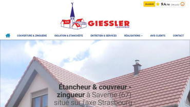 Page d'accueil du site : Giessler