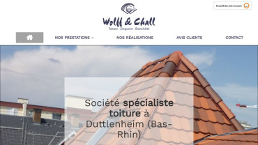 Page d'accueil du site : Wolff et Chall