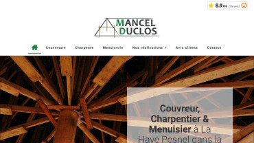 Page d'accueil du site : Mancel Duclos