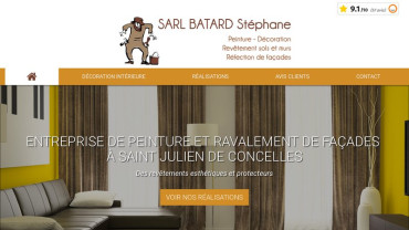Page d'accueil du site : Batard Stéphane