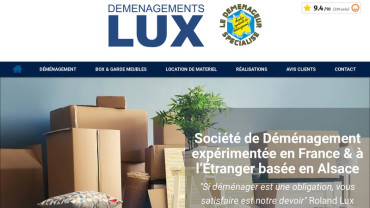 Page d'accueil du site : Lux Roland