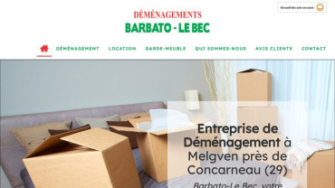Page d'accueil du site : Barbato Le Bec