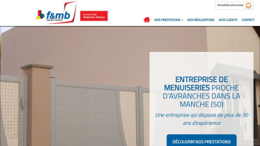 Page d'accueil du site : FMB