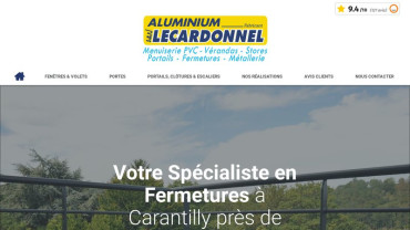 Page d'accueil du site : Lecardonnel
